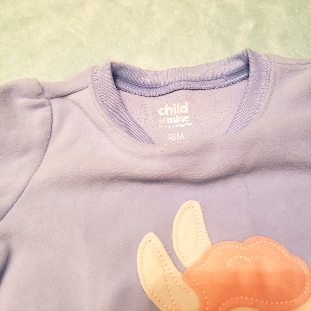 Lilac colored llama sweater 18months made by carter's.